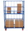 Vestil ROL-3143-2 blue nestable roller container 2 shelf, Price/EACH