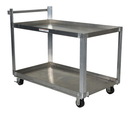 Vestil SCA2-2848 alum service cart w/ two 28 x 48 shelves