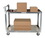 Vestil SCA2-2848 alum service cart w/ two 28 x 48 shelves, Price/EACH