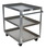 Vestil SCA3-2840 alum service cart w/ three 28x40 shelves, Price/EACH