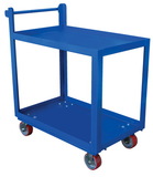 Vestil SCS2-2840 steel service cart two 28 x 40 shelves