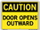 Vestil  SI-C-13-B-AL-080 sign-caution-13 12.5x9.5 aluminum .080