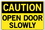 Vestil  SI-C-14-D-AL-080 sign-caution-14 18.5x12.5 aluminum .080