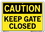 Vestil  SI-C-50-A-AL-080 sign-caution-50 10.5x7.5 aluminum .080