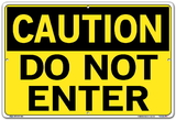 Vestil  SI-C-61-D-AC-130 sign-caution-61 18.5x12.5 alum comp .130