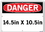 Vestil  SI-D-06-C-AL-040 sign-danger-06 14.5x10.5 aluminum .040