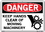 Vestil  SI-D-09-E-AL-063 sign-danger-09 20.5x14.5 aluminum .063