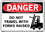 Vestil  SI-D-18-E-AC-130 sign-danger-18 20.5x14.5 alum comp .130
