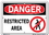 Vestil  SI-D-22-A-AL-063 sign-danger -22 10.5x7.5 aluminum .063