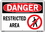 Vestil  SI-D-22-E-AL-063 sign-danger-22 20.5x14.5 aluminum .063