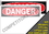 Vestil  SI-D-24-B-AL-063 sign-danger -24 12.5x9.5 aluminum .063