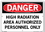 Vestil  SI-D-25-C-AL-040 sign-danger-25 14.5x10.5 aluminum .040