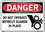 Vestil  SI-D-28-E-AL-063 sign-danger-28 20.5x14.5 aluminum .063