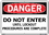 Vestil  SI-D-29-E-AL-080 sign-danger-29 20.5x14.5 aluminum .080