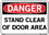 Vestil  SI-D-30-E-AL-040 sign-danger-30 20.5x14.5 aluminum .040