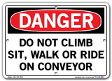 Vestil  SI-D-31-A-AL-080 sign-danger -31 10.5x7.5 aluminum .080