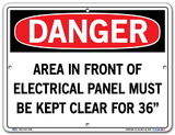 Vestil  SI-D-48-B-AL-080 sign-danger -48 12.5x9.5 aluminum .080