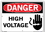 Vestil  SI-D-57-C-AL-080 sign-danger-57 14.5x10.5 aluminum .080