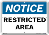 Vestil  SI-N-02-C-AL-063 sign-notice-02 14.5x10.5 aluminum .063