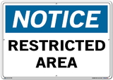 Vestil  SI-N-02-E-AL-063 sign-notice-02 20.5x14.5 aluminum .063