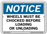 Vestil  SI-N-20-A-AL-080 sign-notice -20 10.5x7.5 aluminum .080