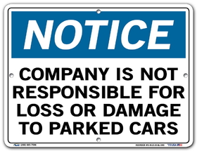 Vestil  SI-N-21-B-AL-040 sign-notice -21 12.5x9.5 aluminum .040