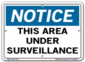 Vestil SI-N-24-A-AC-130 sign-notice-24 10.5x7.5 alum comp .130