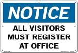 Vestil SI-N-26-D-AL-080 sign-notice-26 18.5x12.5 aluminum .080