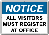 Vestil SI-N-26-E-AL-063 sign-notice-26 20.5x14.5 aluminum .063