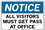 Vestil SI-N-33-D-AL-040 sign-notice-33 18.5x12.5 aluminum .040