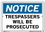 Vestil SI-N-40-A-AL-040 sign-notice -40 10.5x7.5 aluminum .040