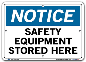 Vestil SI-N-45-A-AL-040 sign-notice -45 10.5x7.5 aluminum .040