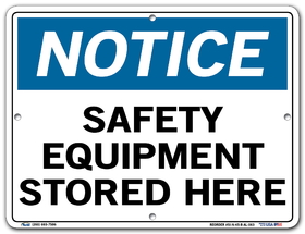 Vestil SI-N-45-B-AL-063 sign-notice -45 12.5x9.5 aluminum .063