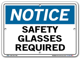 Vestil SI-N-49-A-AL-040 sign-notice -49 10.5x7.5 aluminum .040