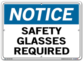 Vestil SI-N-49-C-AL-040 sign-notice-49 14.5x10.5 aluminum .040