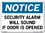 Vestil SI-N-51-C-AL-040 sign-notice-51 14.5x10.5 aluminum .040