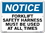 Vestil SI-N-52-C-AL-080 sign-notice-52 14.5x10.5 aluminum .080