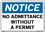 Vestil SI-N-62-E-AL-040 sign-notice-62 20.5x14.5 aluminum .040