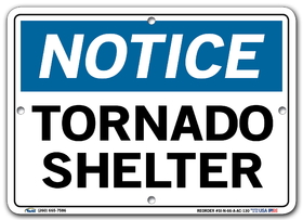 Vestil SI-N-66-A-AC-130 sign-notice-66 10.5x7.5 alum comp .130