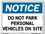 Vestil SI-N-67-B-AL-080 sign-notice -67 12.5x9.5 aluminum .080