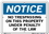 Vestil SI-N-68-A-AC-130 sign-notice-68 10.5x7.5 alum comp .130