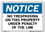 Vestil SI-N-68-A-AL-040 sign-notice -68 10.5x7.5 aluminum .040