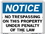 Vestil SI-N-68-B-AL-040 sign-notice -68 12.5x9.5 aluminum .040