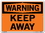 Vestil SI-W-02-C-AL-063 sign-warning-02 14.5x10.5 aluminum .063