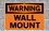 Vestil SI-W-02-C-AL-063 sign-warning-02 14.5x10.5 aluminum .063