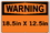 Vestil SI-W-02-D-AC-130 sign-warning-02 18.5x12.5 alum comp .130