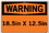 Vestil SI-W-02-D-AL-040 sign-warning-02 18.5x12.5 aluminum .040