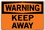 Vestil SI-W-02-D-AL-040 sign-warning-02 18.5x12.5 aluminum .040