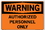 Vestil SI-W-11-D-AL-040 sign-warning-11 18.5x12.5 aluminum .040