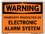 Vestil SI-W-12-B-AL-063 sign-warning-12 12.5x9.5 aluminum .063